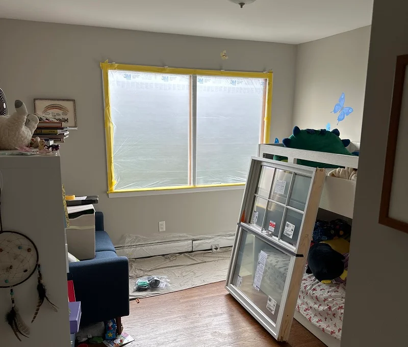 Ready to install the double hung windows